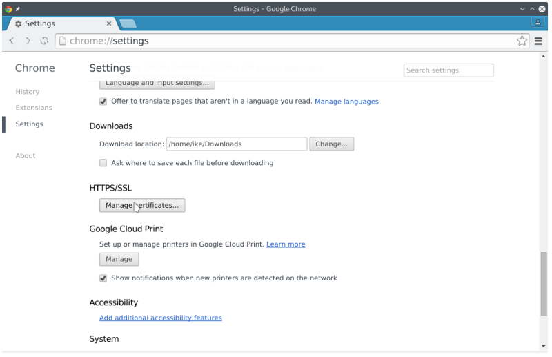 Manage Certificates
